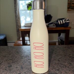 Rae Dunn Cream Insulated Bottle HO HO HO